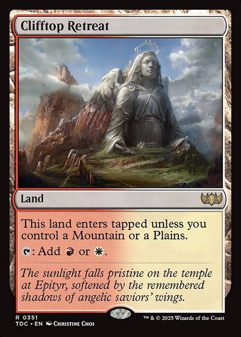 Clifftop Retreat ~ Commander: Tarkir: Dragonstorm [ NM ] [ Magic MTG ]