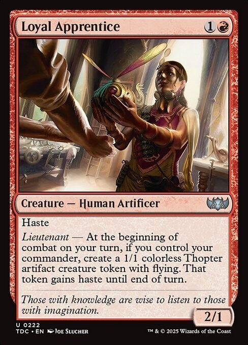 Loyal Apprentice ~ Commander: Tarkir: Dragonstorm [ NM ] [ Magic MTG ]
