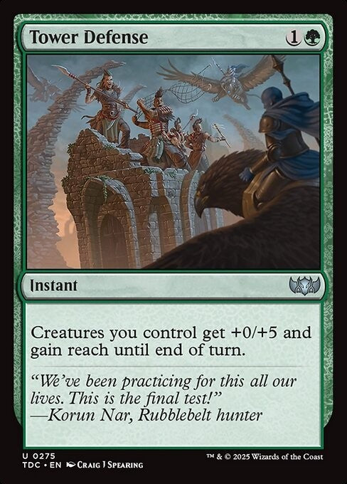 Tower Defense ~ Commander: Tarkir: Dragonstorm [ NM ] [ Magic MTG ]