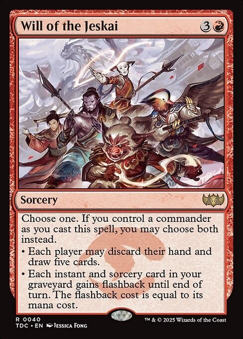 Will of the Jeskai ~ Commander: Tarkir: Dragonstorm [ NM ] [ Magic MTG ]