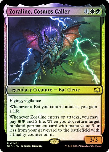 FOIL Zoraline, Cosmos Caller ~ Bloomburrow [ NearMint ] [ Magic MTG ]