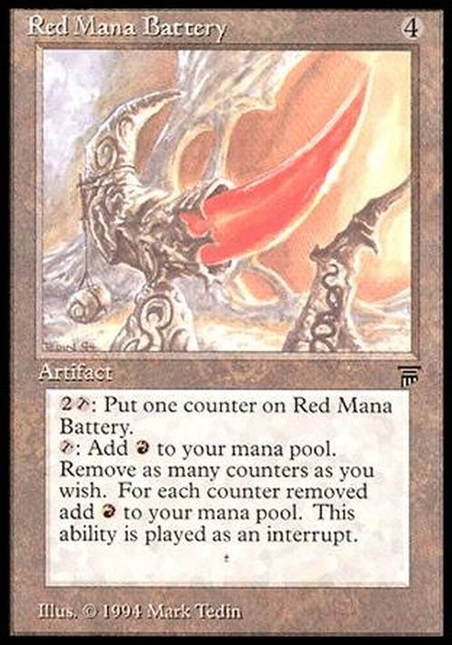 Red Mana Battery ~ Legends [ Excellent ] [ Magic MTG ]