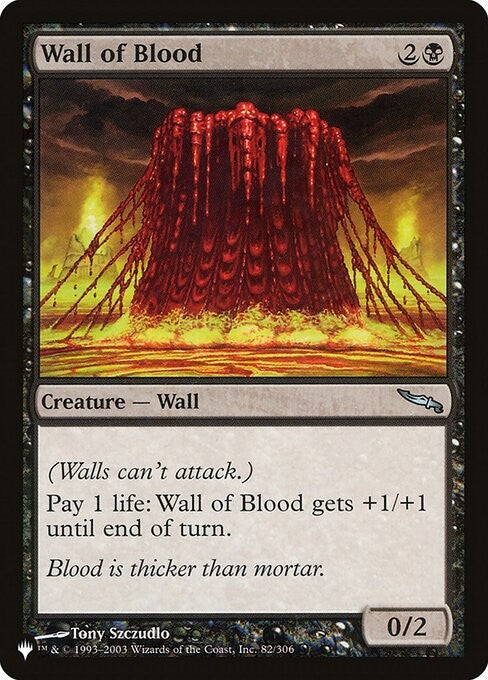 Wall of Blood ~ The List [ NearMint ] [ Magic MTG ]