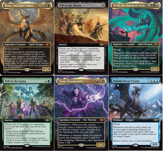 Choose your BORDERLESS / Extended ~ Commander: Tarkir: Dragonstorm [ MTG ]