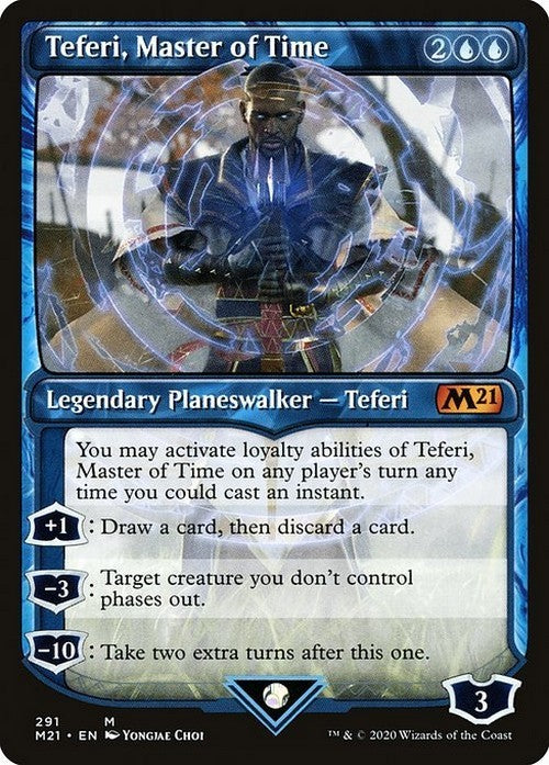SHOWCASE Teferi, Master of Time #291 ~ Core 2021 [ Excellent ] [ Magic MTG ]