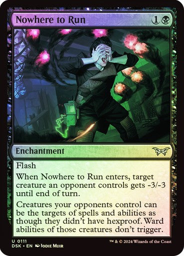 FOIL Nowhere to Run ~ Duskmourn [ NearMint ] [ Magic MTG ]