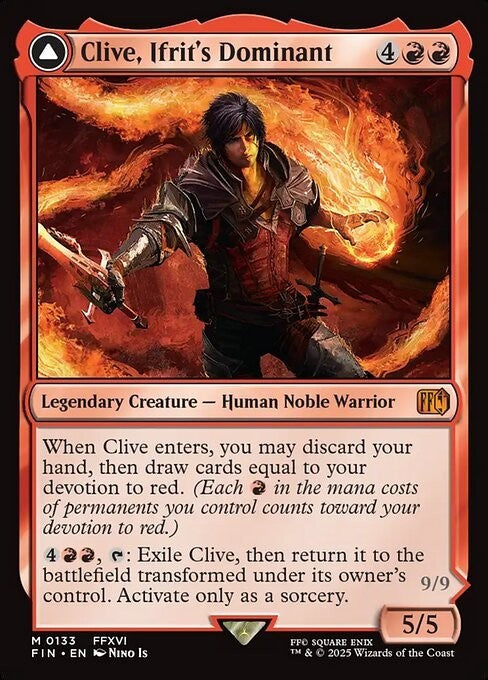Clive, Ifrit's Dominant / Ifrit ~ Final Fantasy [ NearMint ] [ Magic MTG ]