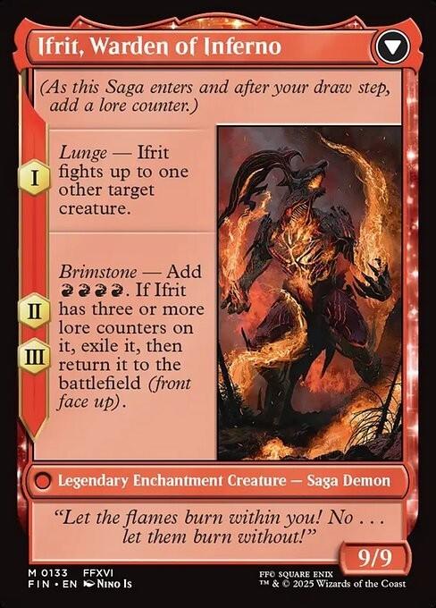 Clive, Ifrit's Dominant / Ifrit ~ Final Fantasy [ NearMint ] [ Magic MTG ]
