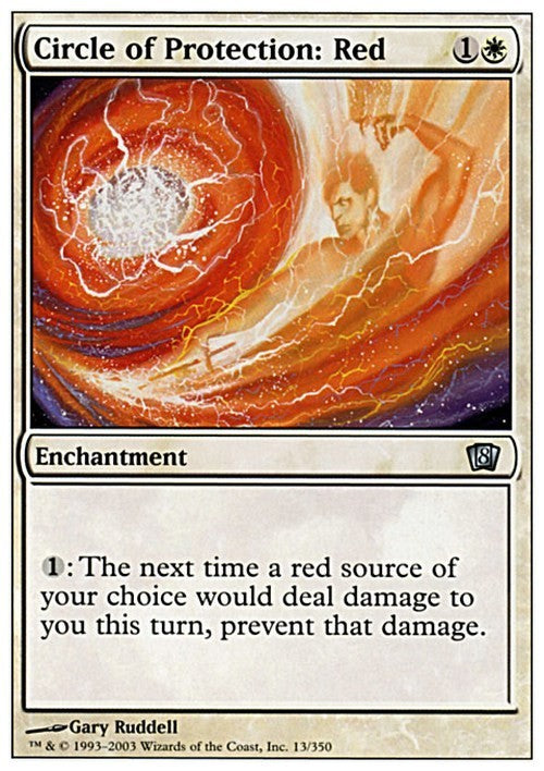 Circle of Protection: Red ~ Eighth Edition [ Excellent ] [ Magic MTG ]
