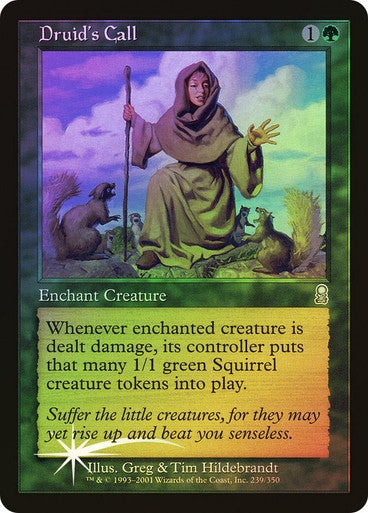 FOIL Druid's Call ~ Odyssey [ Excellent ] [ Magic MTG ]