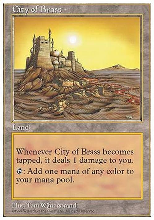 City of Brass ~ Fifth Edition [ Excellent ] [ Magic MTG ]