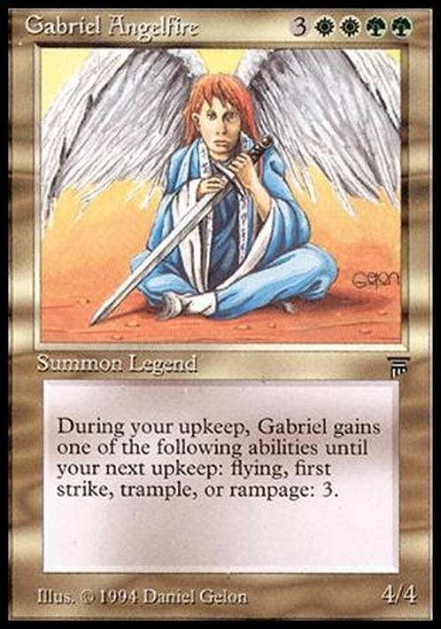 Gabriel Angelfire ~ Legends [ HEAVILY PLAYED ] [ Magic MTG ]