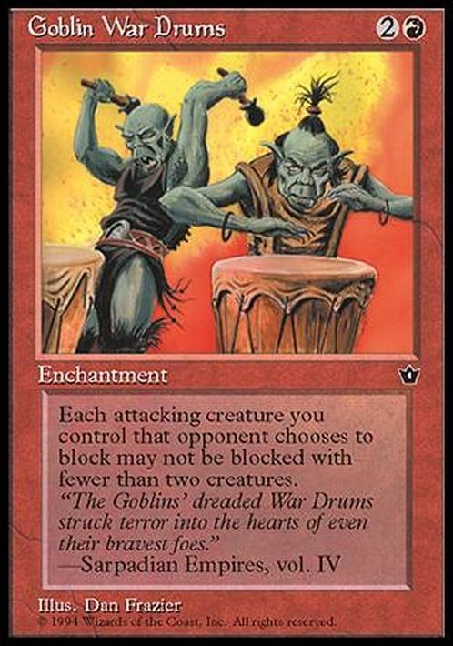 Goblin War Drums (Version 1) ~ Fallen Empires [ Excellent ] [ Magic MTG ]