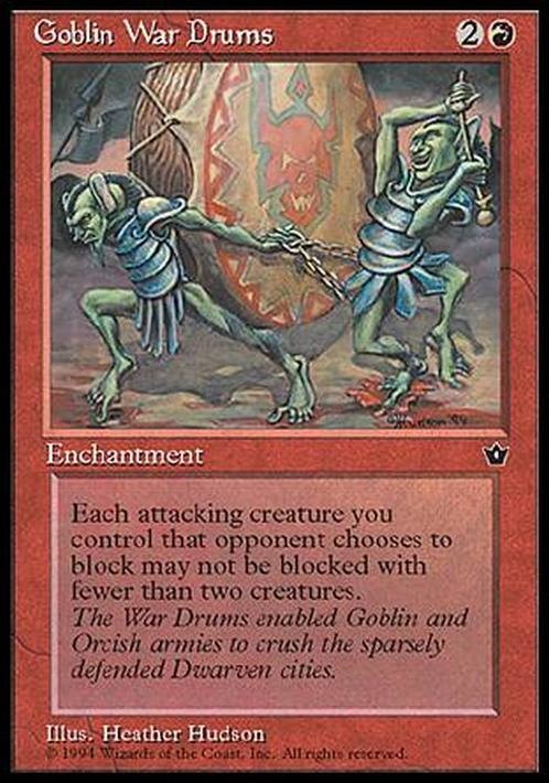 Goblin War Drums (Version 3) ~ Fallen Empires [ Excellent ] [ Magic MTG ]