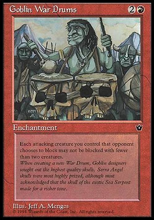 Goblin War Drums (Version 4) ~ Fallen Empires [ Excellent ] [ Magic MTG ]