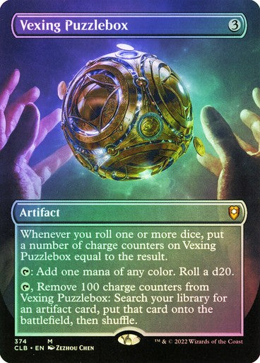 FOIL BORDERLESS Vexing Puzzlebox ~ Commander Legends 2 [ NM ] [ Magic MTG ]