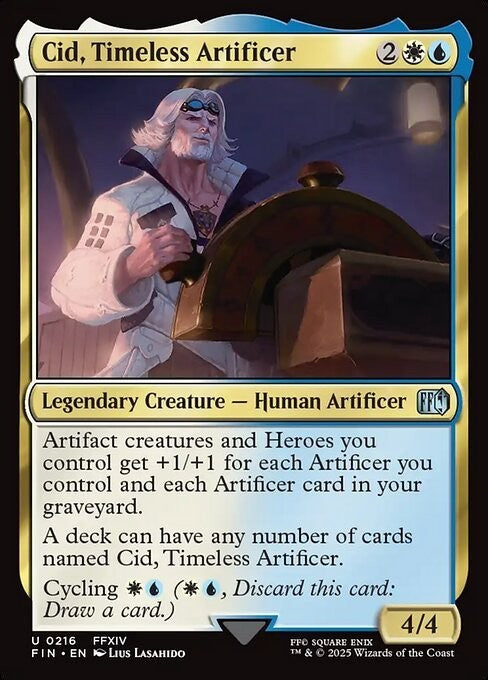 Cid, Timeless Artificer #216 ~ Final Fantasy [ NM ] [ Magic MTG ]