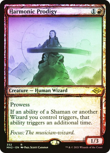 FOIL SKETCH Harmonic Prodigy ~ Modern Horizons 2 [ NearMint ] [ Magic MTG ]