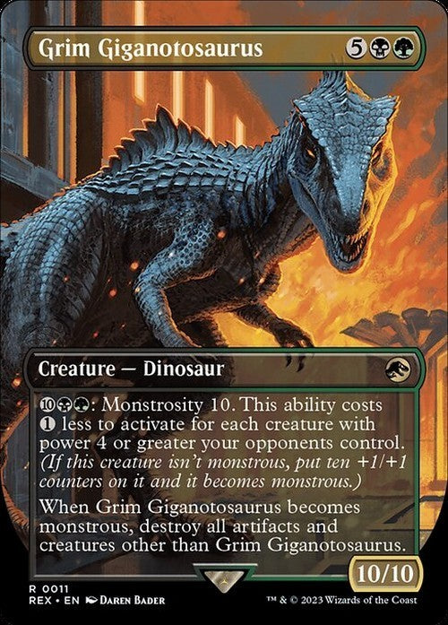 Grim Giganotosaurus ~ Universes Beyond: Jurassic World [ NM ] [ Magic MTG ]
