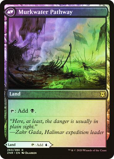 FOIL Clearwater Pathway / Murkwater ~ Prerelease Zendikar Rising [ NM ] [ MTG ]