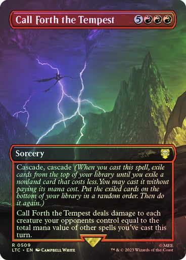 FOIL Call Forth the Tempest ~ Commander: The Lord of the Rings [ EX ] [ MTG ]