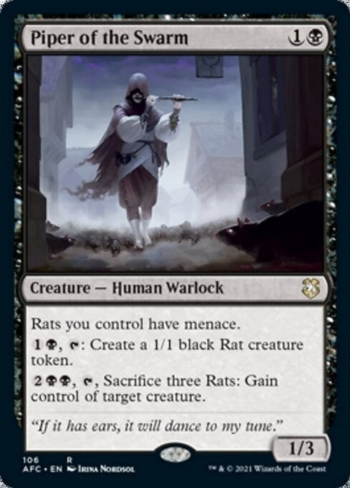 Piper of the Swarm~ Commander: Adventures in the Forgotten Realms [ NM ] [ MTG ]