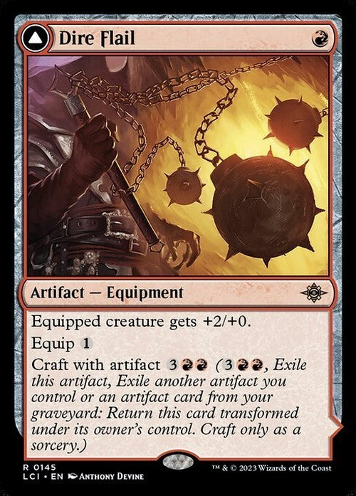 Dire Flail ~ The Lost Caverns of Ixalan [ NM ] [ Magic MTG ]