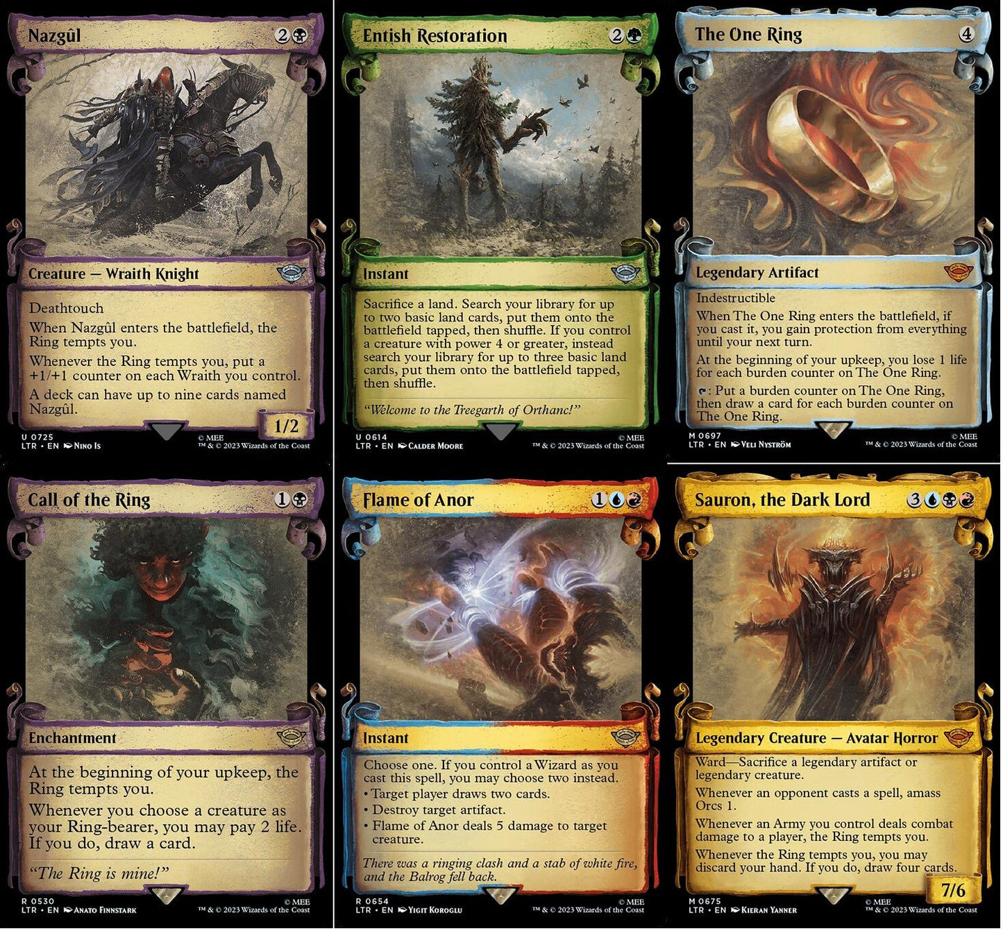 Choose your SCROLL Showcase ~ The Lord of the Rings [ NearMint ] [ Magic MTG ]