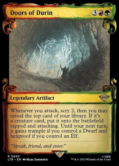 Choose your SCROLL Showcase ~ The Lord of the Rings [ NearMint ] [ Magic MTG ]