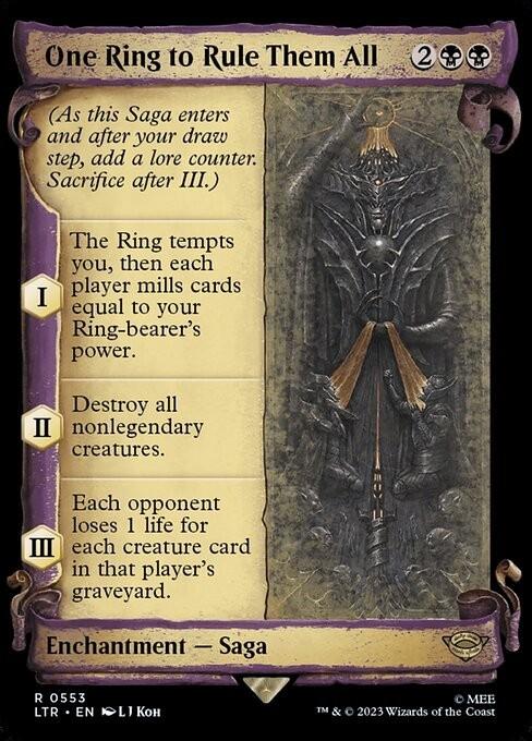 Choose your SCROLL Showcase ~ The Lord of the Rings [ NearMint ] [ Magic MTG ]