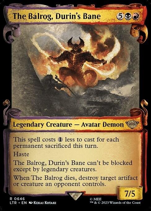 Choose your SCROLL Showcase ~ The Lord of the Rings [ NearMint ] [ Magic MTG ]