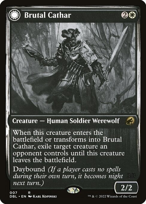 Brutal Cathar / Moonrage Brute ~ Double Feature [ NearMint ] [ Magic MTG ]