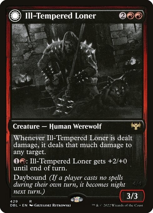 Ill-Tempered Loner / Howlpack Avenger ~ Double Feature [ NM ] [ Magic MTG ]