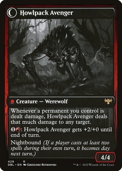Ill-Tempered Loner / Howlpack Avenger ~ Double Feature [ NM ] [ Magic MTG ]
