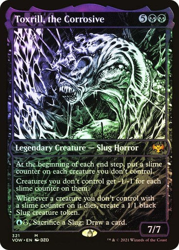 FOIL SHOWCASE Toxrill, the Corrosive ~ Crimson Vow [ NearMint ] [ Magic MTG ]