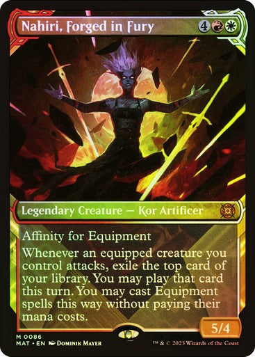 FOIL SHOWCASE Nahiri, Forged in Fury ~ March of the Machine [ NM ] [ MTG ]