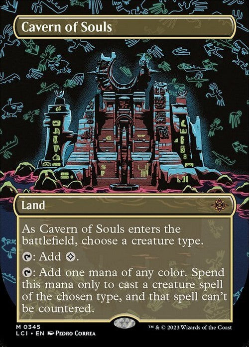 BORDERLESS Cavern of Souls ~ The Lost Caverns of Ixalan [ NM ] [ Magic MTG ]
