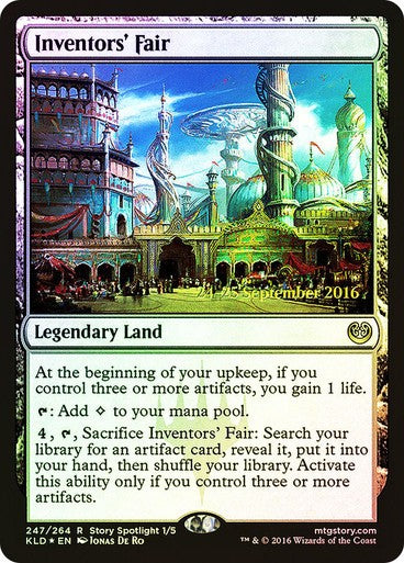 FOIL Inventors' Fair ~ Prerelease Kaladesh [ Excellent ] [ Magic MTG ]