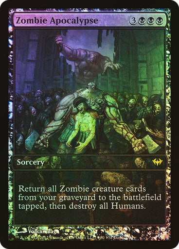 FOIL Zombie Apocalypse ~ Game Day Dark Ascension [ Excellent ] [ Magic MTG ]