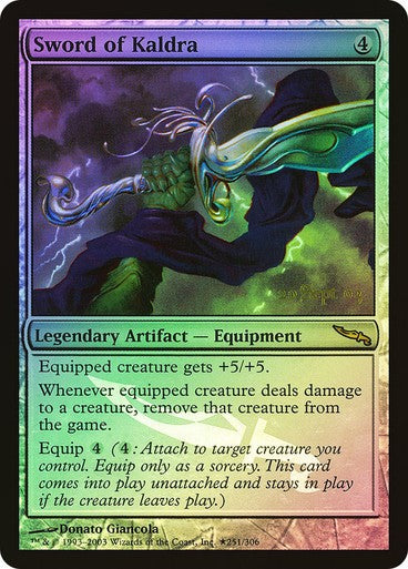 FOIL Sword of Kaldra ~ Prerelease Darksteel [ NearMint ] [ Magic MTG ]