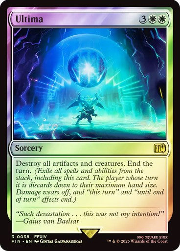 FOIL Ultima ~ Final Fantasy [ NM ] [ Magic MTG ]