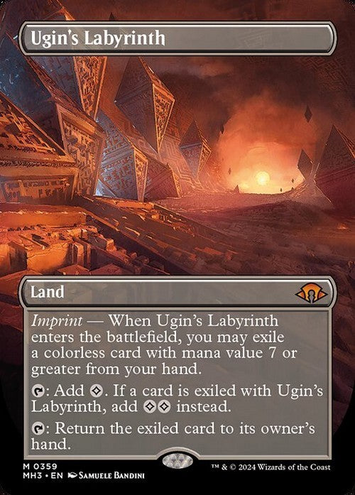 BORDERLESS Ugin's Labyrinth ~ Modern Horizons 3 [ NM ] [ Magic MTG ]