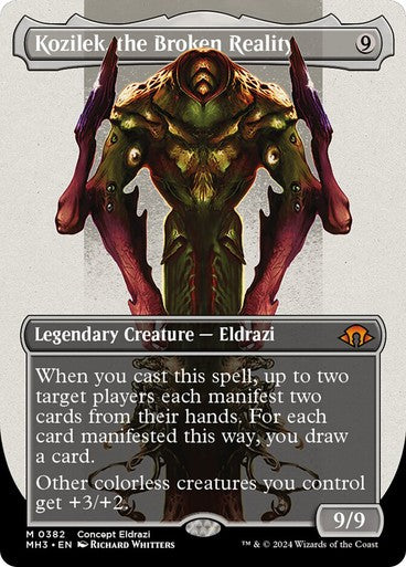 BORDERLESS Kozilek, the Broken Reality ~ Modern Horizons 3 [ NM ] [ Magic MTG ]