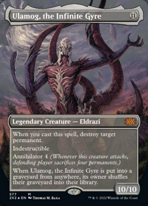 BORDERLESS Ulamog, the Infinite Gyre ~ Double Masters 2022 [ EX+ ] [ Magic MTG ]