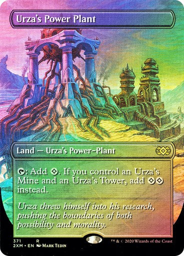 FOIL BORDERLESS Urza's Power Plant ~ Double Masters [ MINT ] [ Magic MTG ]