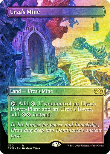 FOIL BORDERLESS Urza's Mine ~ Double Masters [ MINT ] [ Magic MTG ]