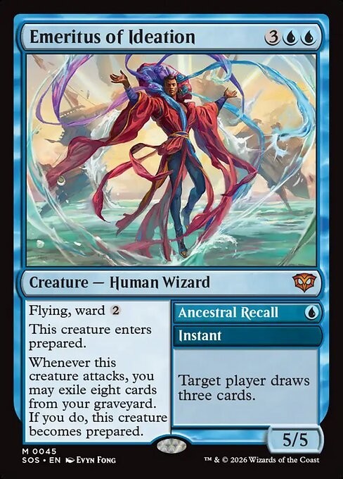 Emeritus of Ideation / Ancestral Recall ~ Secrets of Strixhaven [ NM ] [ MTG ]