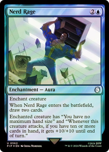 FOIL SURGE Nerd Rage ~ Commander: Fallout [ NM ] [ Magic MTG ]