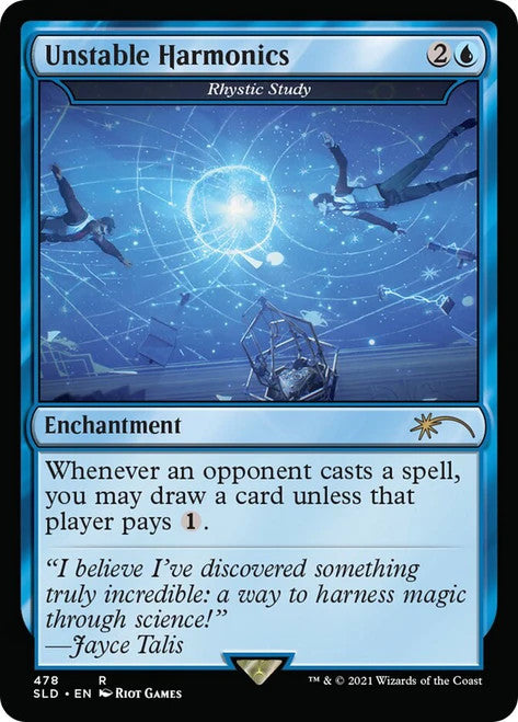 Unstable Harmonics (Rhystic Study) ~ Secret Lair: Arcane [ MINT ] [ Magic MTG ]
