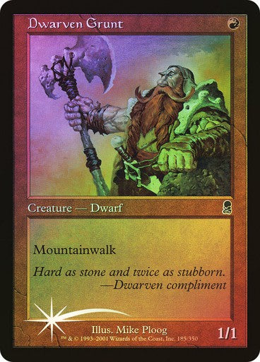 FOIL Dwarven Grunt ~ Odyssey [ Excellent ] [ Magic MTG ]